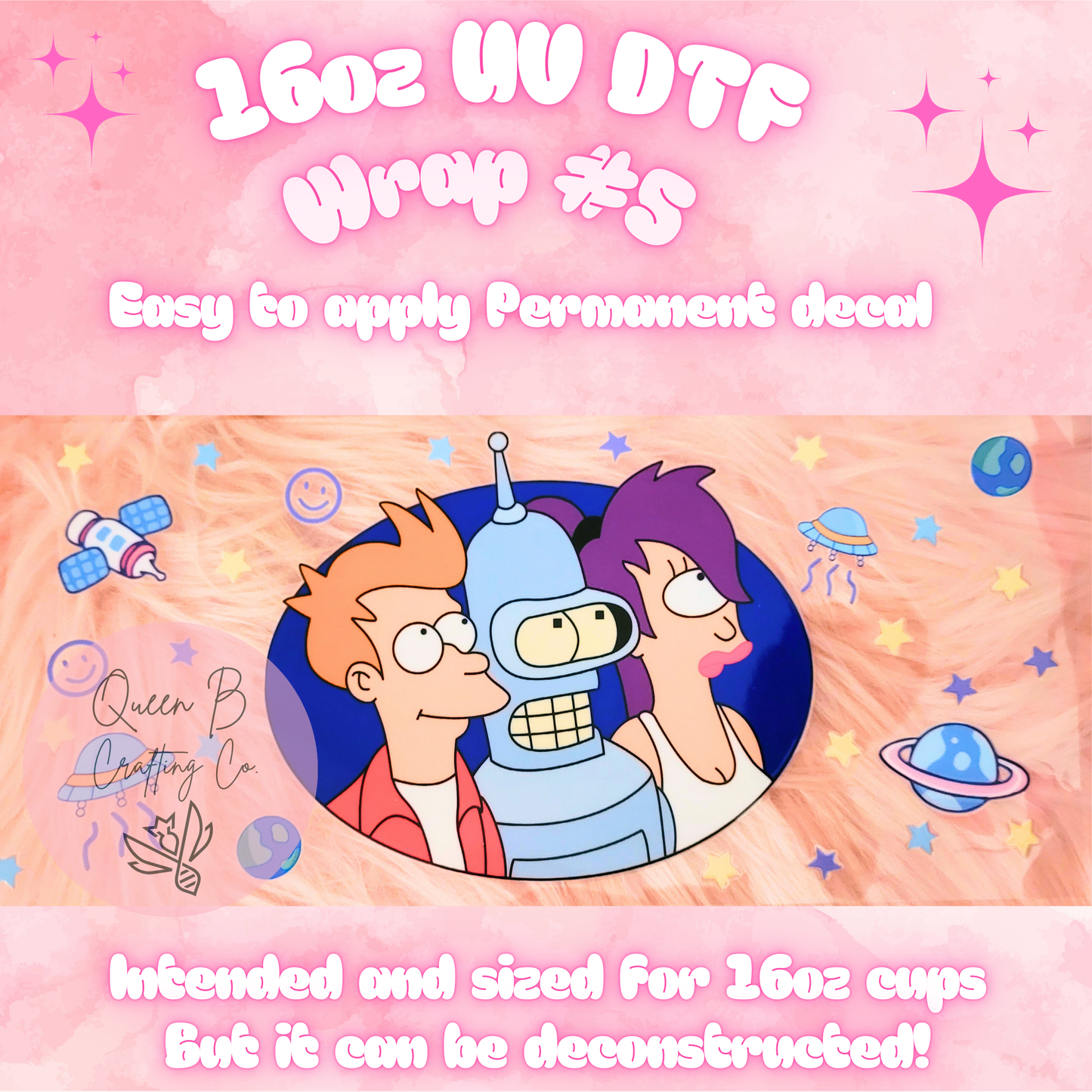 #5UV dtf wrap| 16oz UV Dtf cup wrap