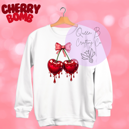 Cute Cherry Tshirt | Coquette Summer Cherry Shirt, Fruit Tshirt, Cherry Graphic Tee, Botanical Garden Tshirt, Cherry Gift