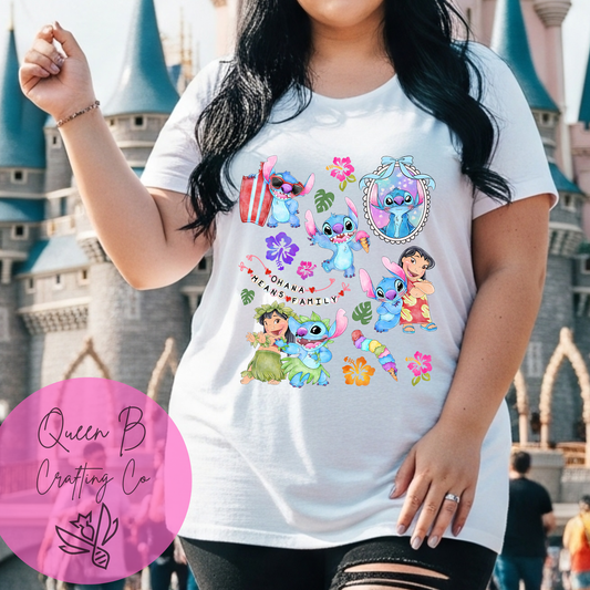 Blue Alien Tshirt| Shirt for Her| Disnye Shirt| Blue Alien Friends Shirt|