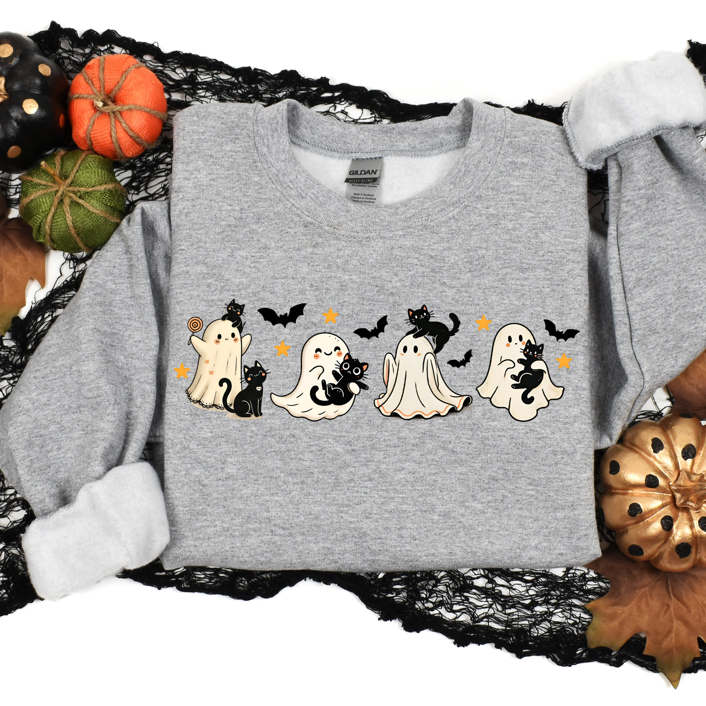Spooky Kitty Crewneck| Halloween Crewneck| Cute Spooky Crewneck