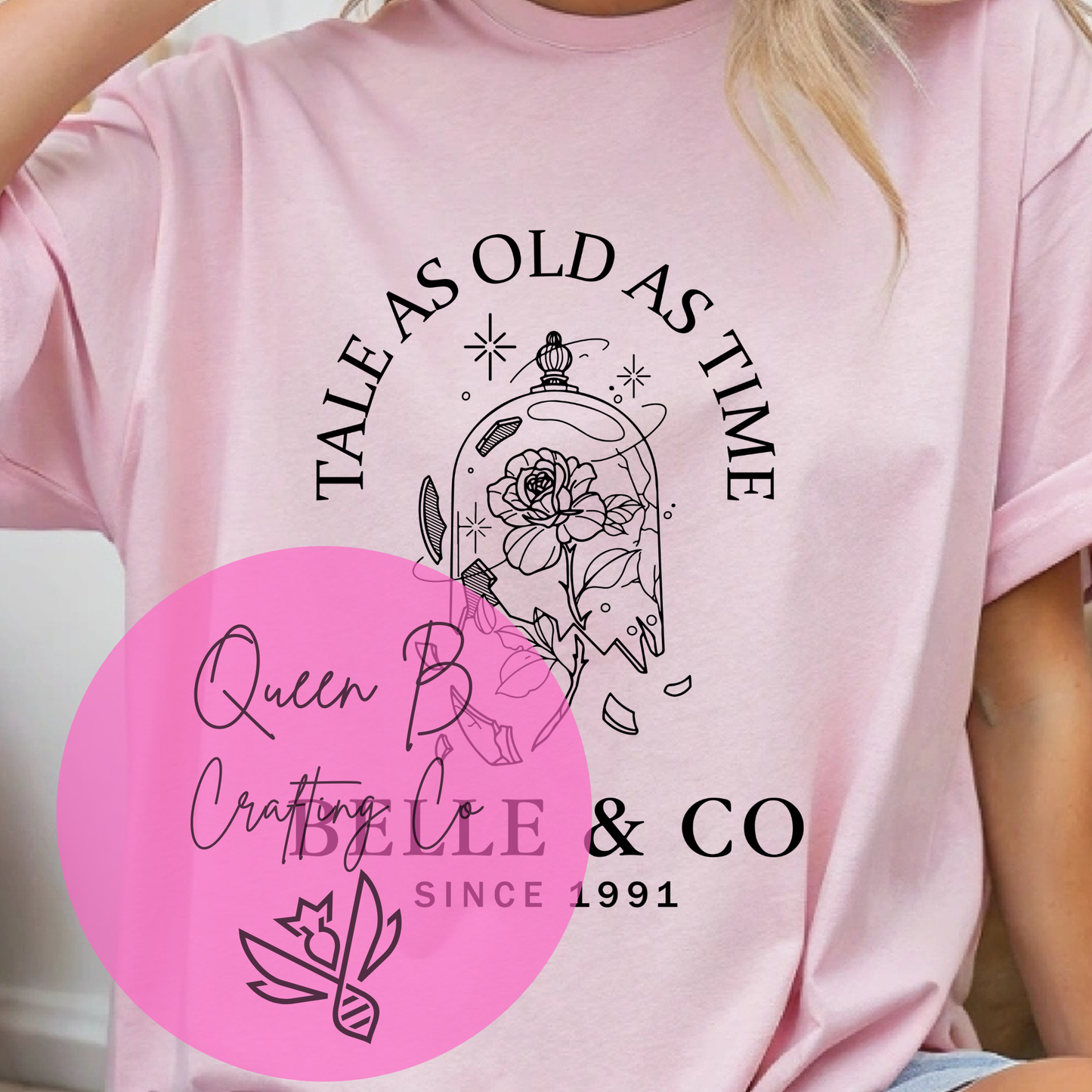 Tale as Old as Time Rose Shirt | Bookstore Princess Graphic Tee