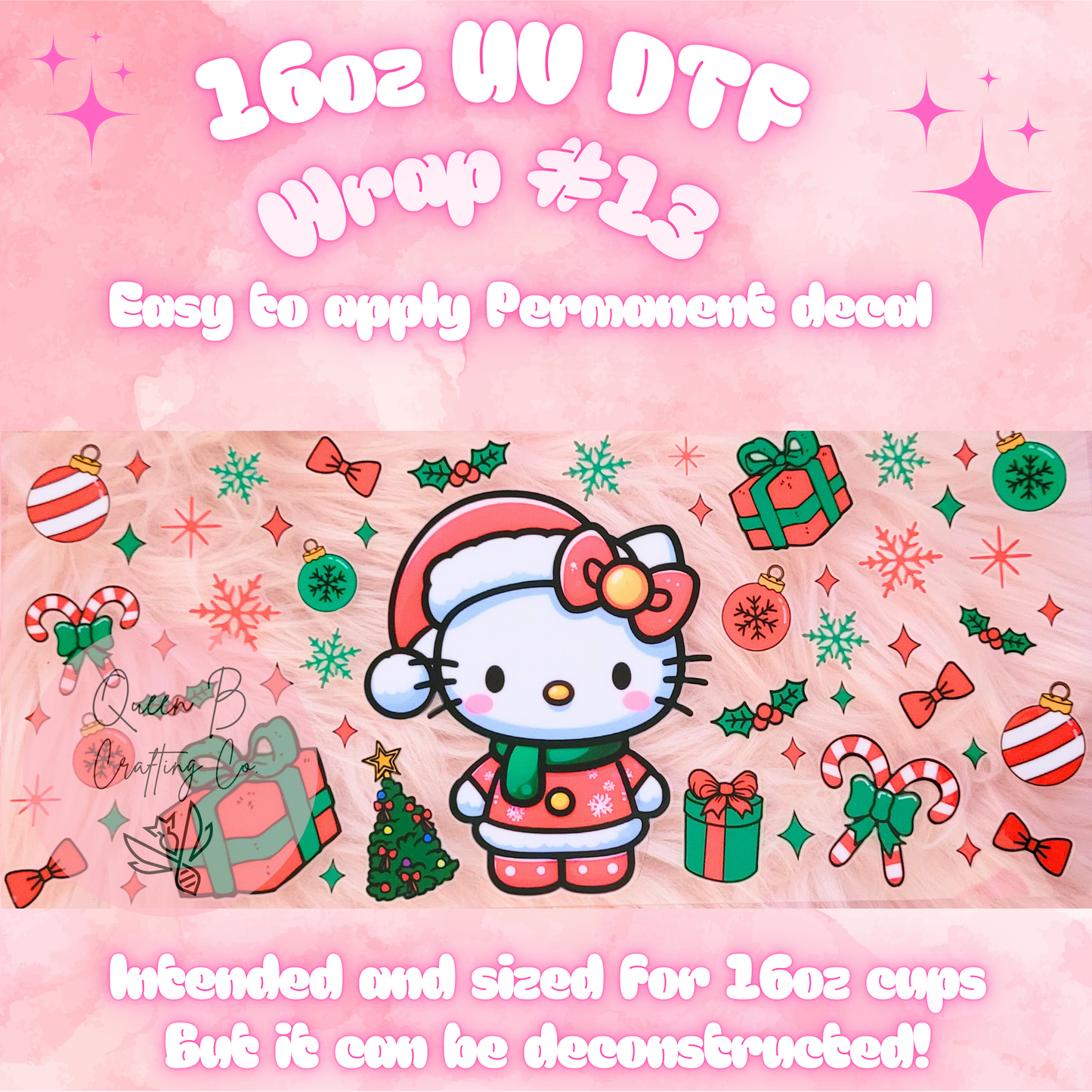 #13 UV dtf wrap| 16oz UV Dtf cup wrap