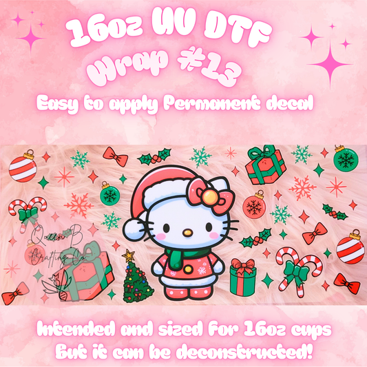 #13 UV dtf wrap| 16oz UV Dtf cup wrap