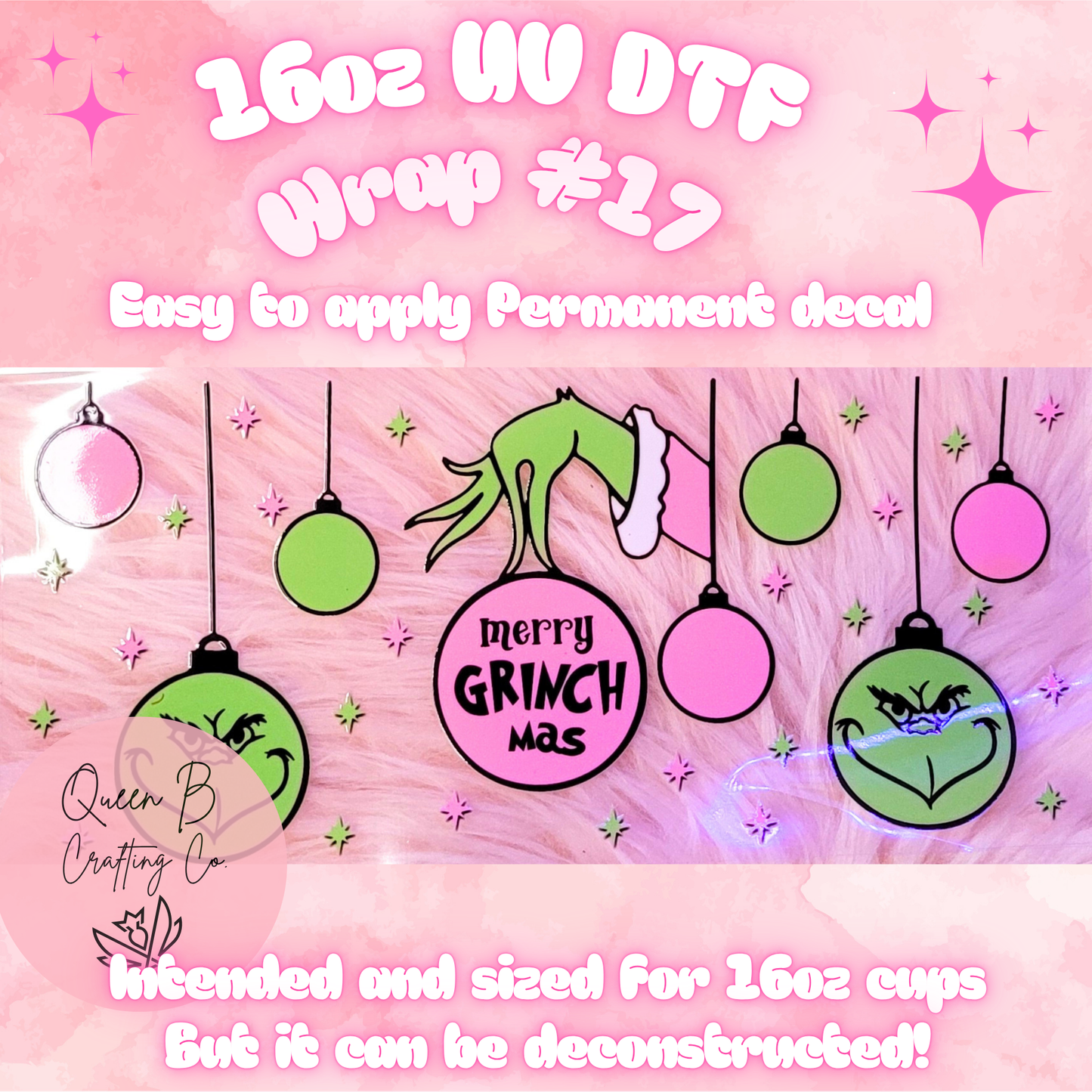 #17 UV dtf wrap| 16oz UV Dtf cup wrap