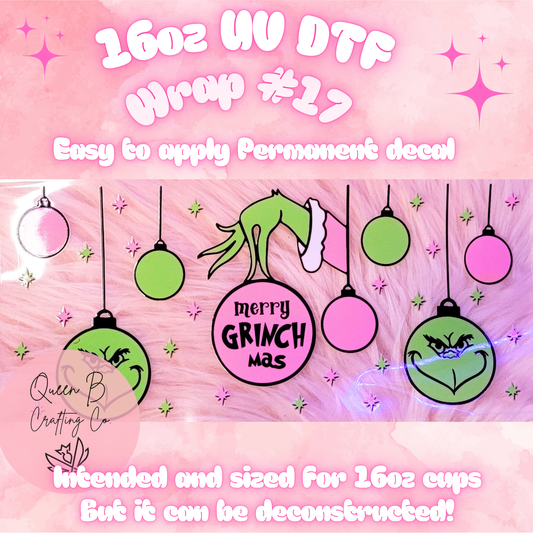 #17 UV dtf wrap| 16oz UV Dtf cup wrap
