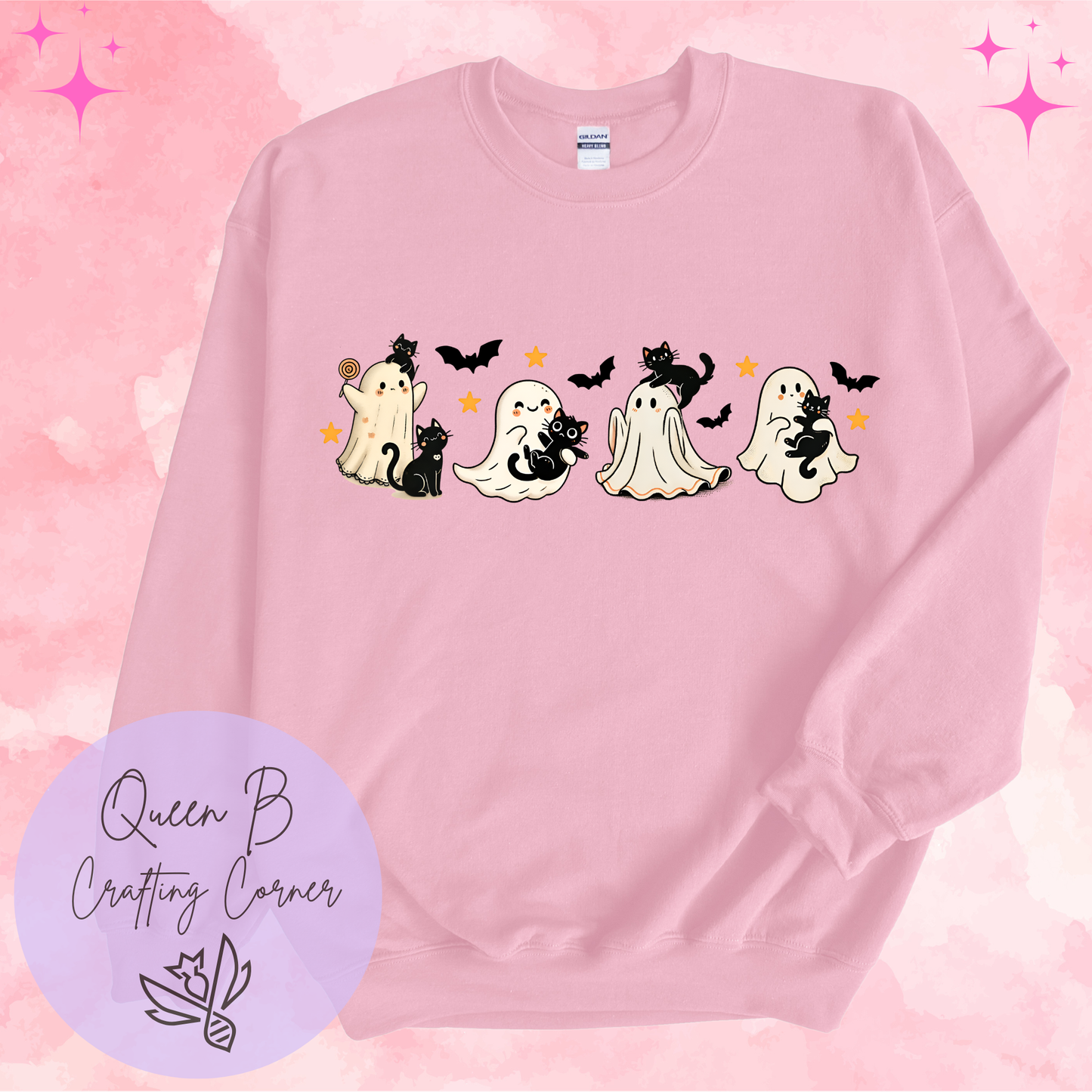 Spooky Kitty Crewneck| Halloween Crewneck| Cute Spooky Crewneck