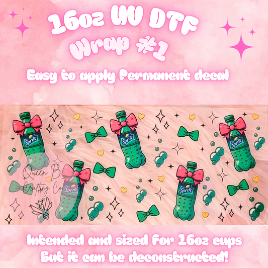 #1| UV dtf wrap| 16oz UV Dtf cup wrap