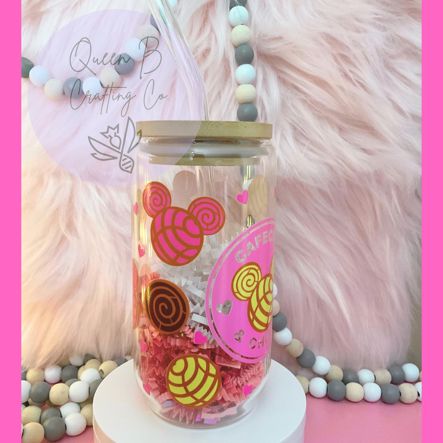 Cafecito Glass Can, Chisme Cafecito Glass Cup, Cafecito Y Chisme Glass Cup