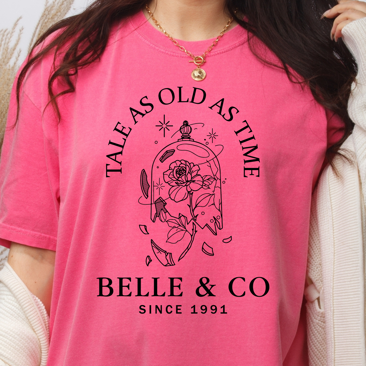 Tale as Old as Time Rose Shirt | Bookstore Princess Graphic Tee